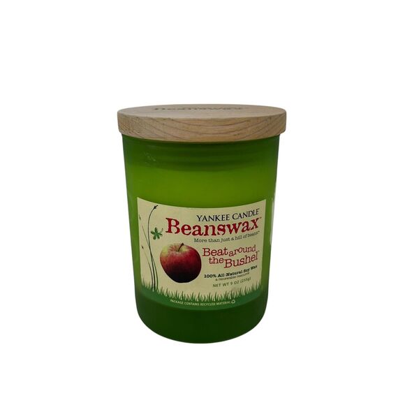 PARTIAL Yankee Candle Beanswax Beat Around The Bushel 9oz Candle - Picture 1 of 4